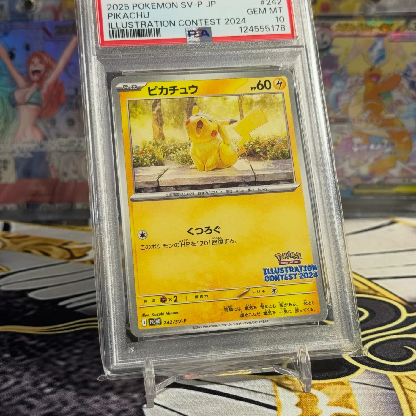 [PSA 10] Pikachu [SV-P 242](Promo Card Pack "Illustration Contest 2024 Promo Card Commemoration Campaign for Award-Winning Works")